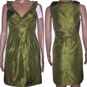 $250 J. Crew Metallic “Blakely” Silk Dress